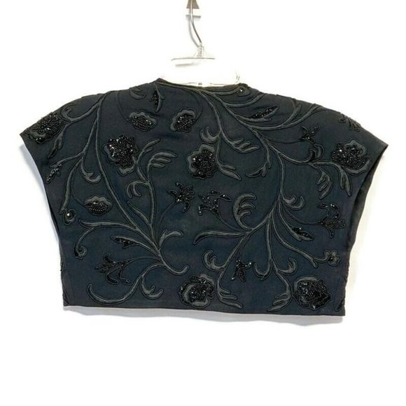 Carmen Marc Valvo Cocktail Dress & Jacket Beaded - Picture 6 of 10